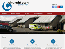 Tablet Screenshot of churchtownbusinesspark.com